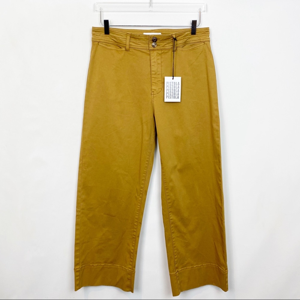 Pistola High Rise Wide Leg Ankle Pant in Camel 33